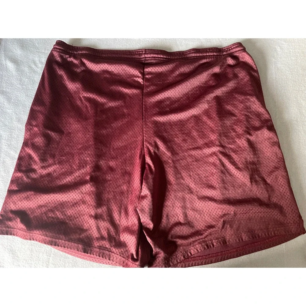 VTG Champion Mens XL Mesh Athletic Shorts Burgundy‎ Basketball XL